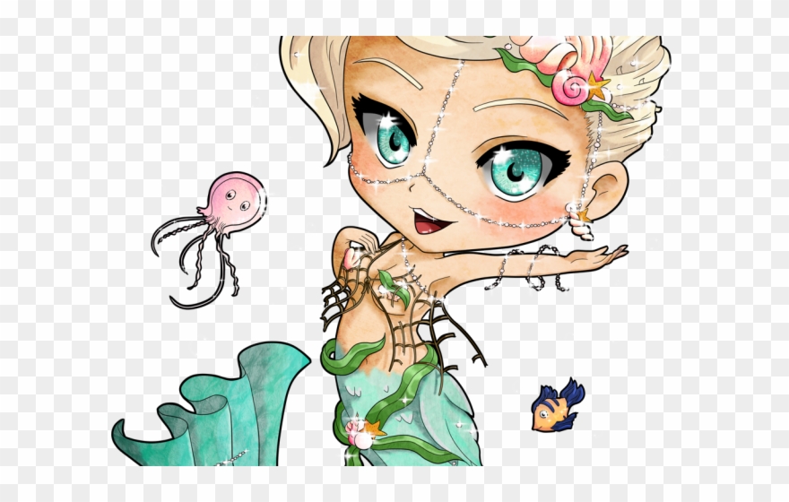 Amulet Clipart Mermaids - Mermaid Chibi - Png Download
