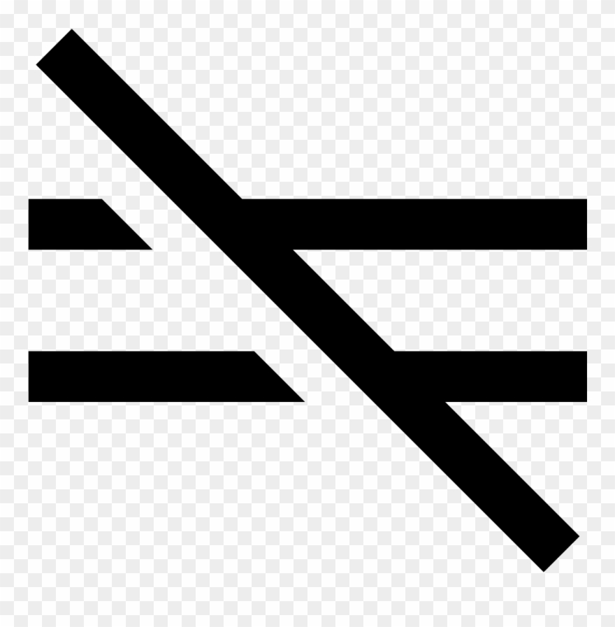 Not Equal Icon - Не Равно Clipart