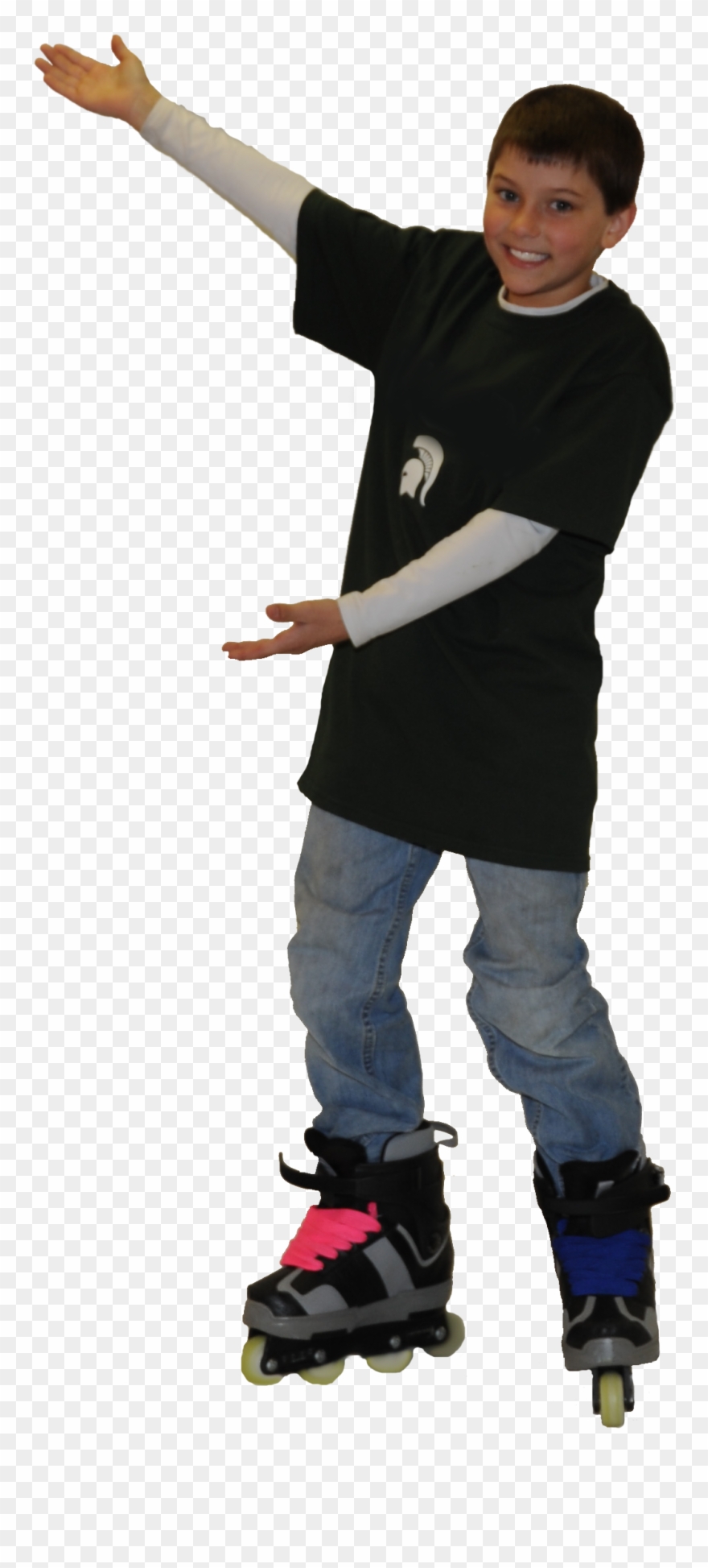 Roller Skating - Standing Clipart