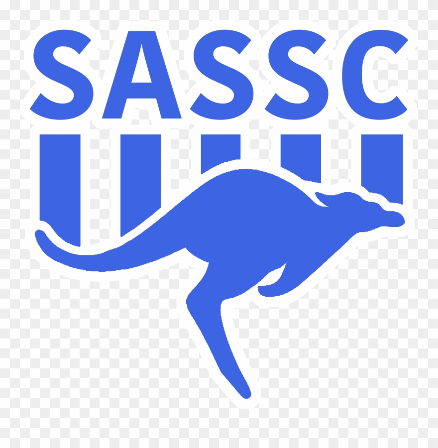 Thick Sassc Royal Blue White Outline - North Melbourne Kangaroos Jersey Clipart
