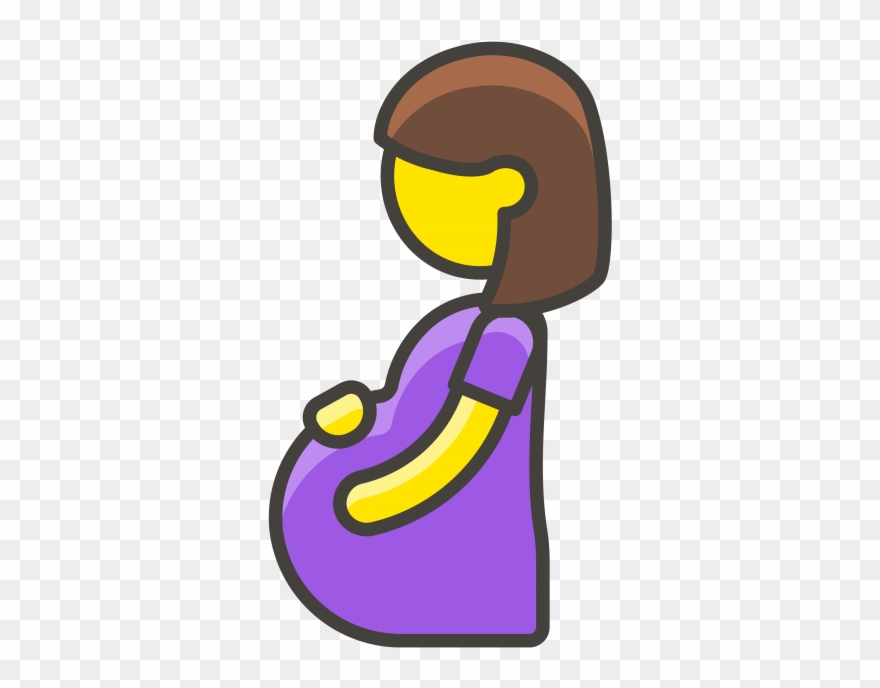 Pregnant Woman Emoji - Pregnant Woman Icon Png Clipart