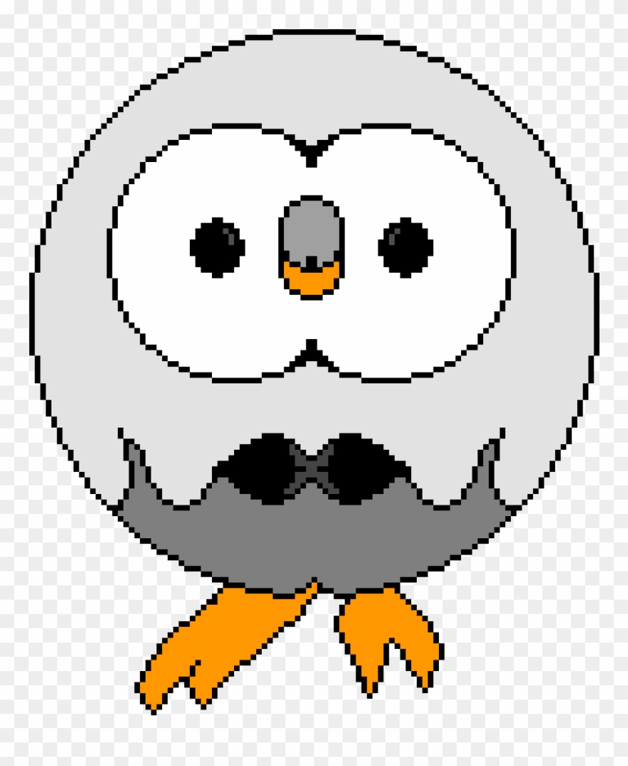 Snowman Rowlet - Cartoon Clipart