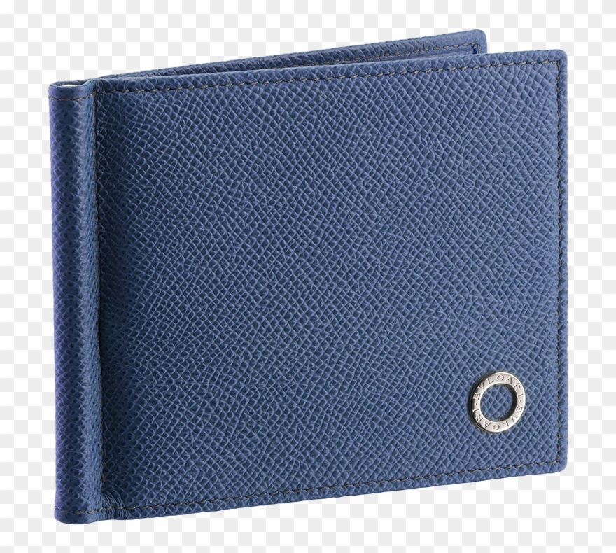 Bvlgari Bvlgari Man Wallet Wallet Calf Leather Blue - Wallet Clipart