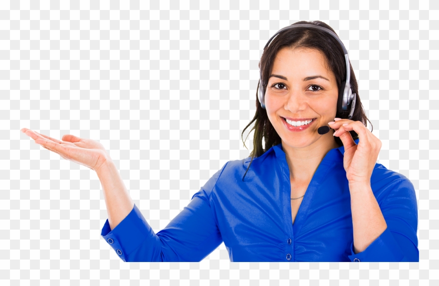 Call Center Png Transparent Background - Girl Support Png Clipart