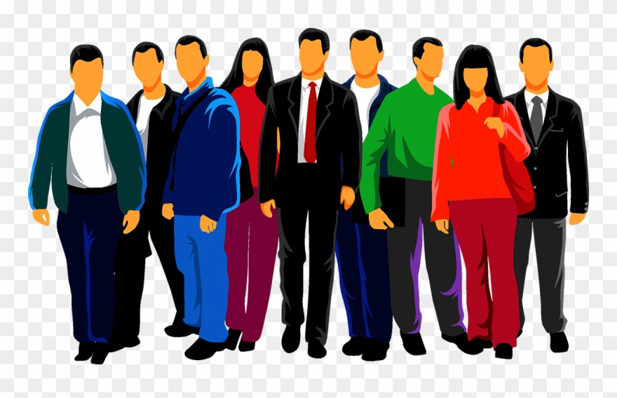 Euclidean Vector People - People Crowd Vector Png Clipart