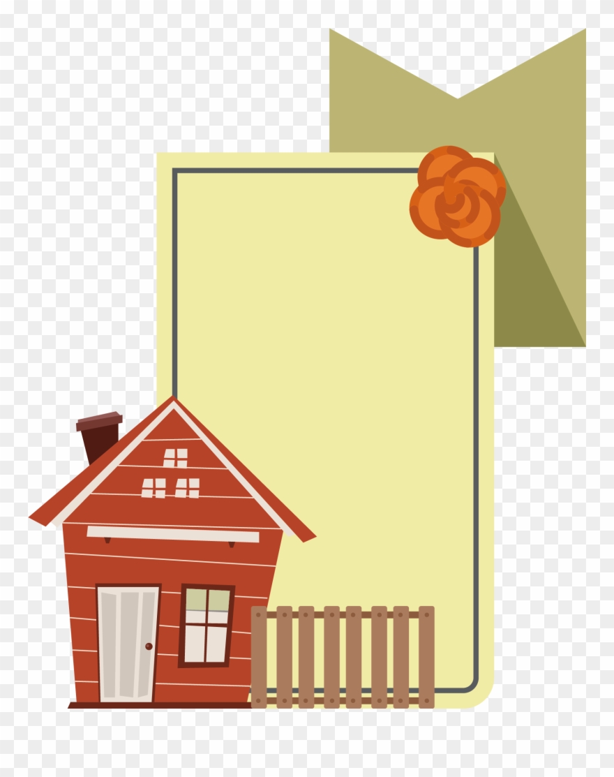 Hand Drawn Plant Background Leaves Advertisement Png - House Clipart