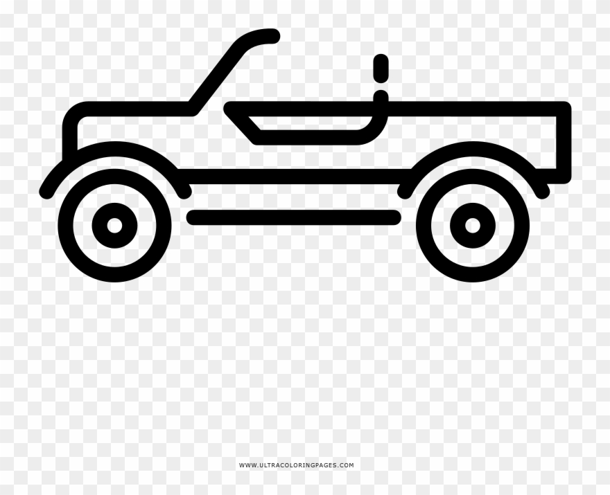 Jeep Coloring Page - Desenho De Jipes Clipart