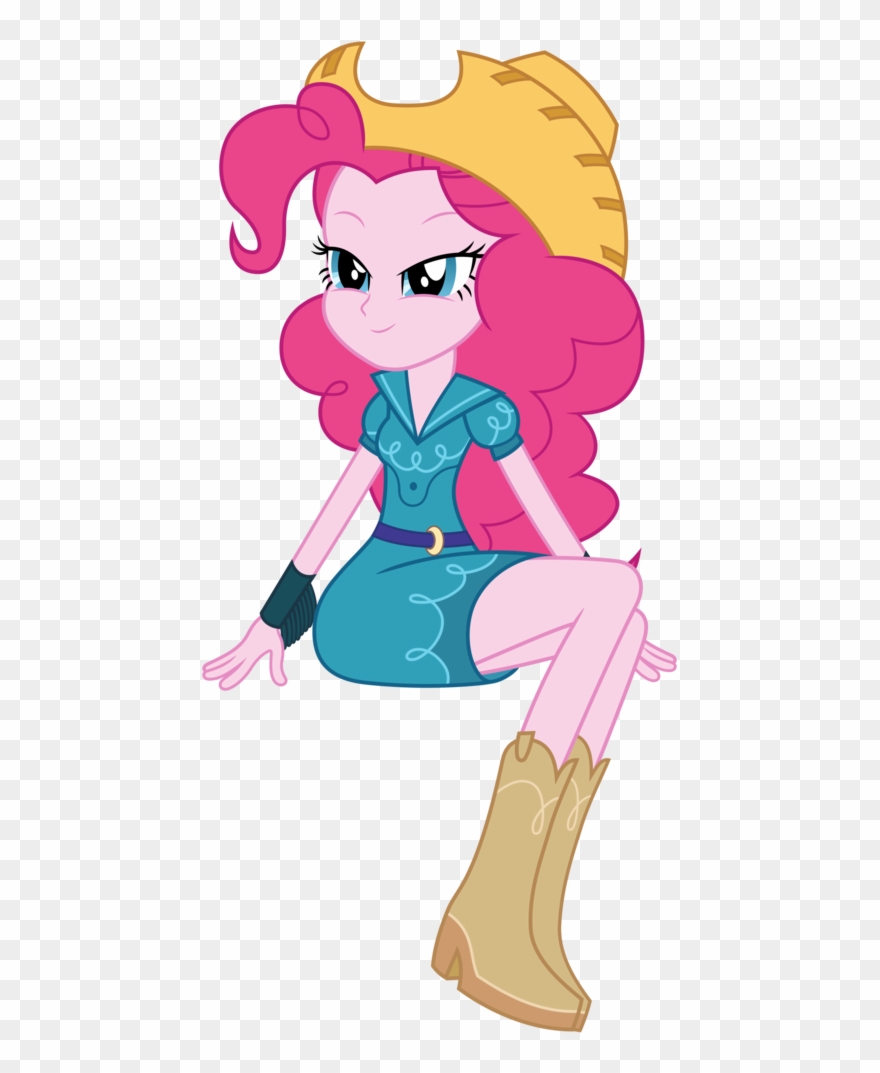 Artist Ponyhd Boots Cowboy Cowgirl Outfit - Mlp Eg Pinkie Pie Dress Clipart