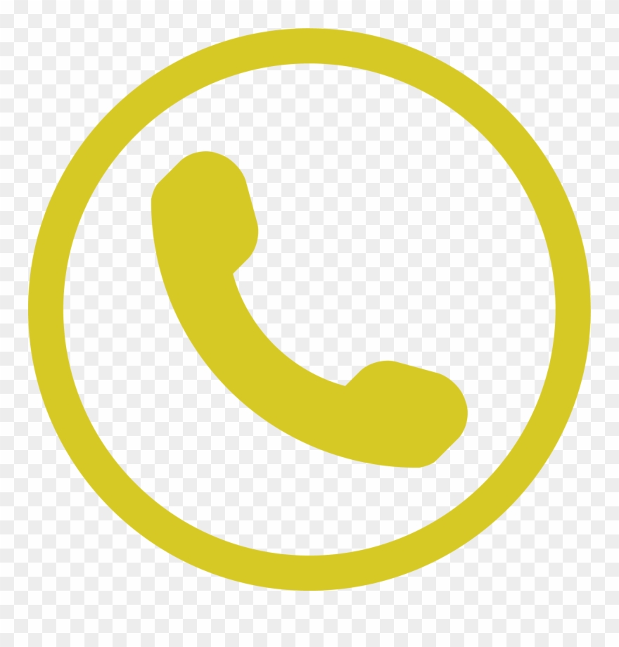 Curtains Yellow - Telephone Icon Clipart
