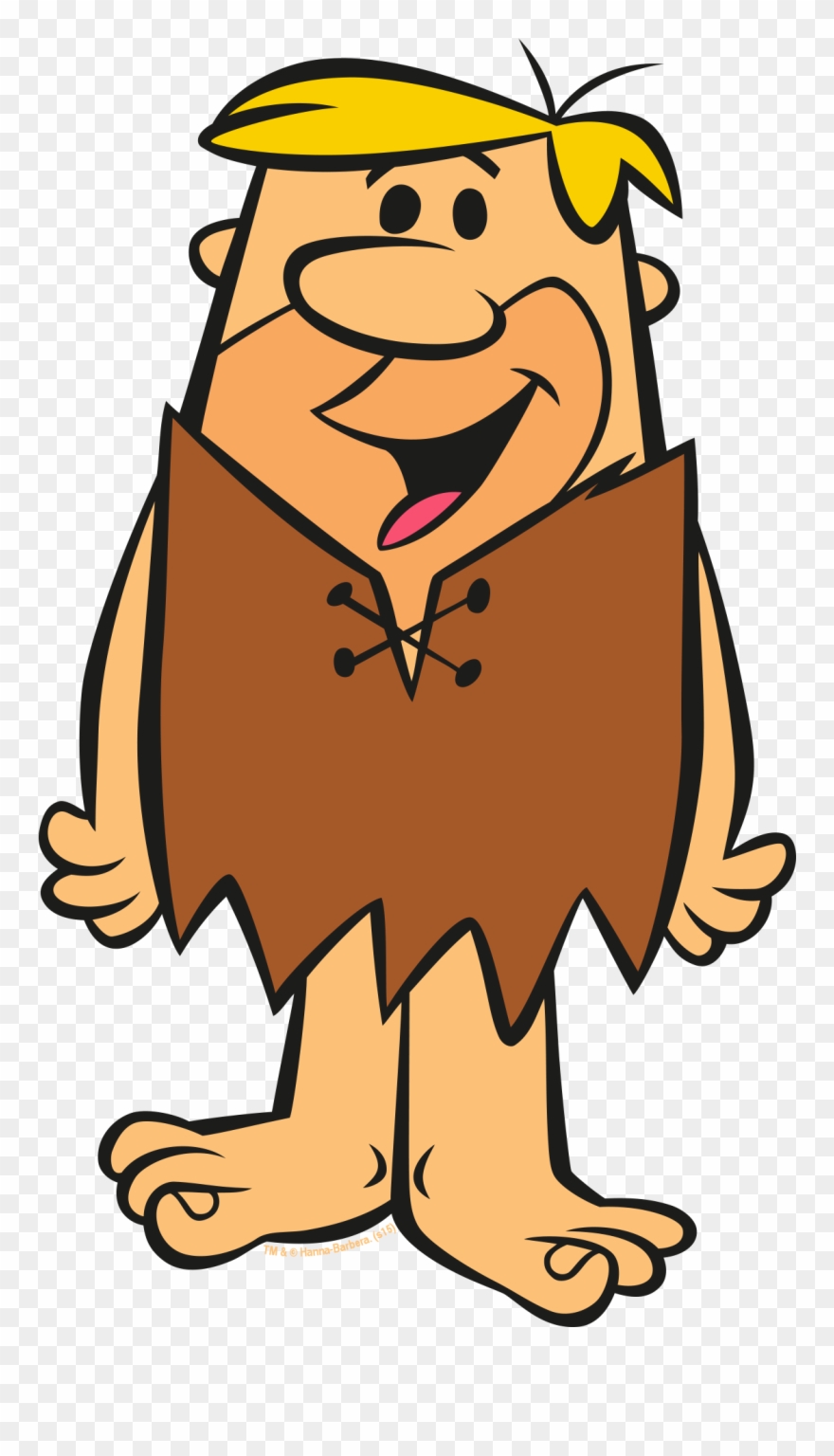 Barney Rubble Pebbles Flinstone Bamm T Bammbamm - Barney Flintstone T Shirt Clipart