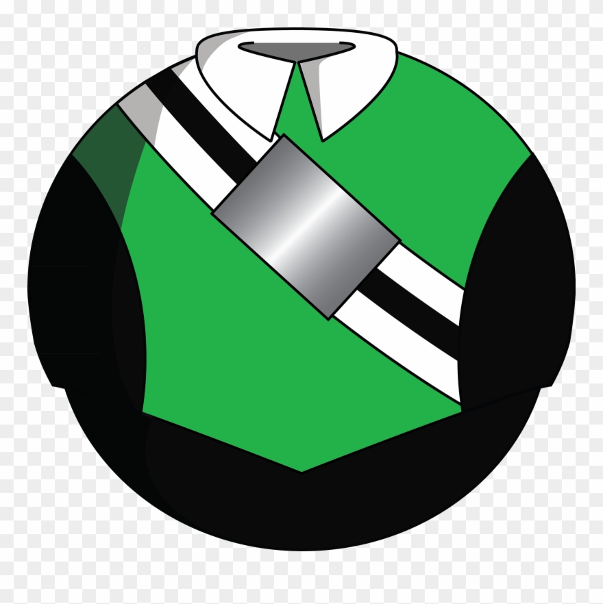 "kelly Green Blouse W/white Wings, White And Black - Emblem Clipart