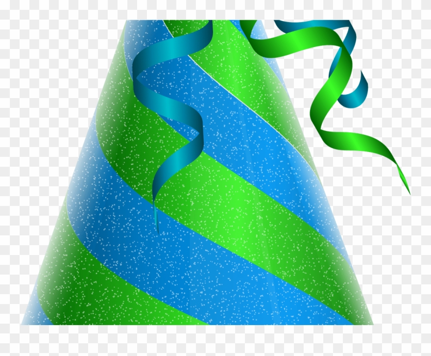 Birthday Party Hat Green Blue Png Clip Art Image Gallery - Transparent Background Png Birthday Cap