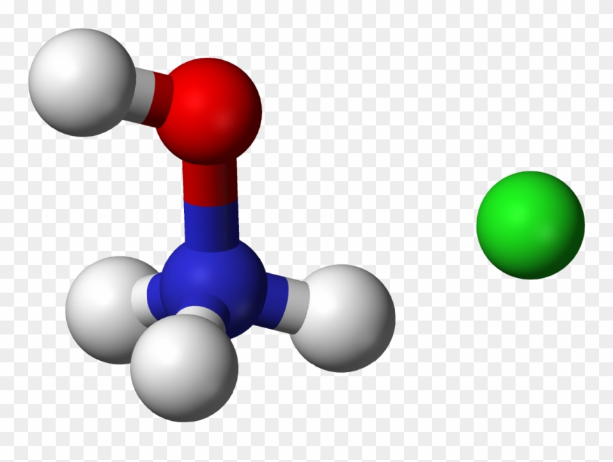 Hydroxylammonium Chloride 3d Balls Ionic - Ammonium Ion Clipart