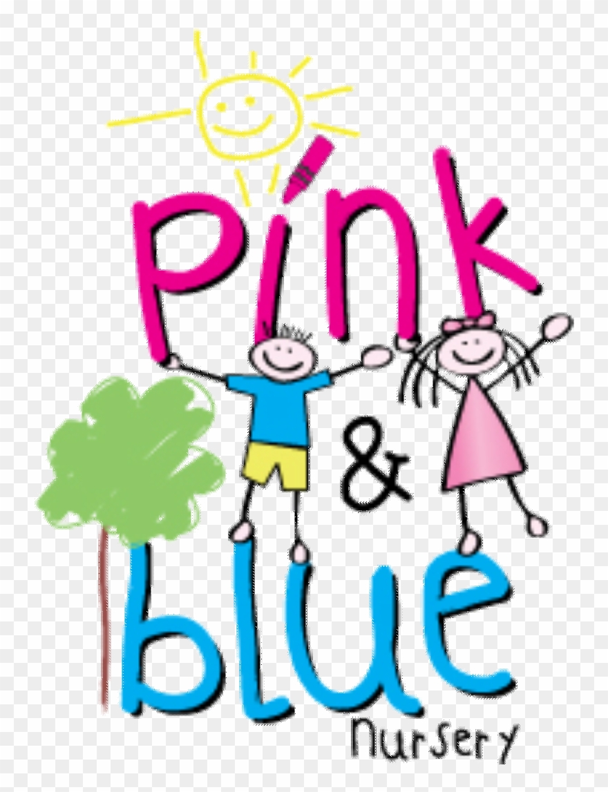 Pink And Blue Kindergarten/nursery School - Stick Figure Girl Clipart