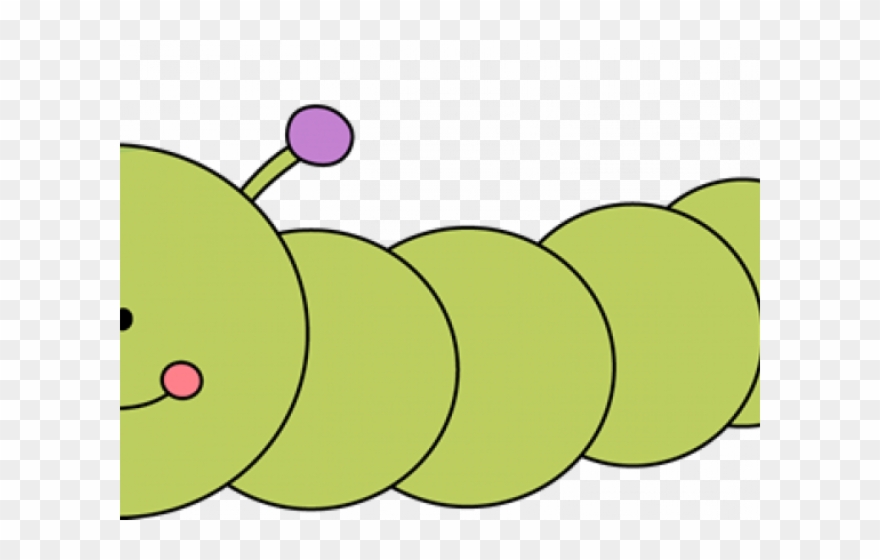 Moth Clipart Catipillar - Worm Clipart Black And White - Png Download