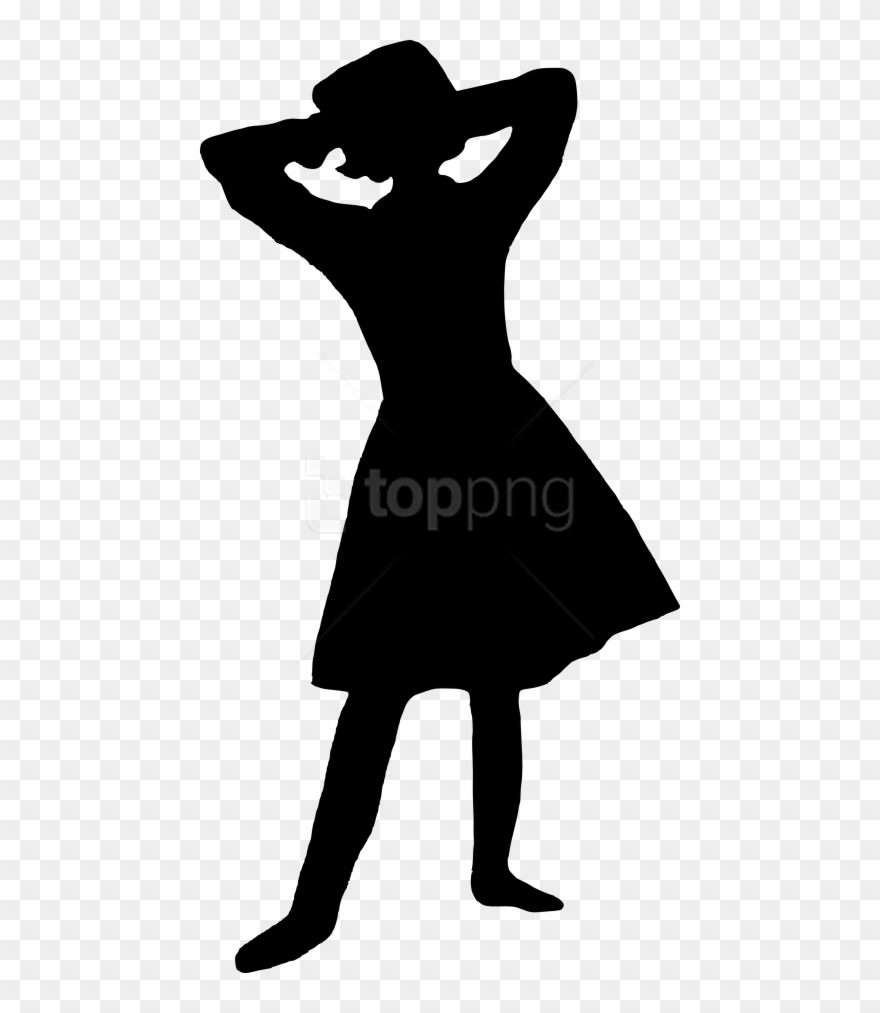 Free Png Girl Silhouette Png - Girl Silhouette No Background Clipart