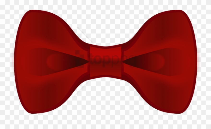 Image With Transparent Background - Red Bow Tie Vector Clipart