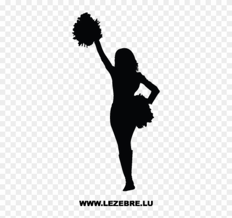 Sticker Pom Pom Girl - Cheerleader Wall Sticker Clipart