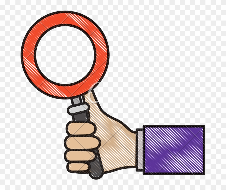 Magnifying Clipart Colorful - Magnifying Glass - Png Download