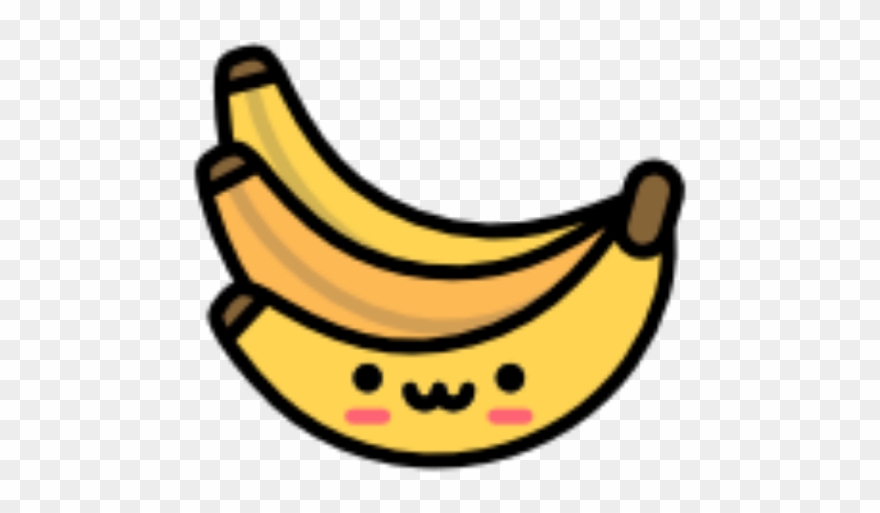 Clip Free Library Banana Cute Yellow Emotions - Imagenes De Banana Kawaii - Png Download
