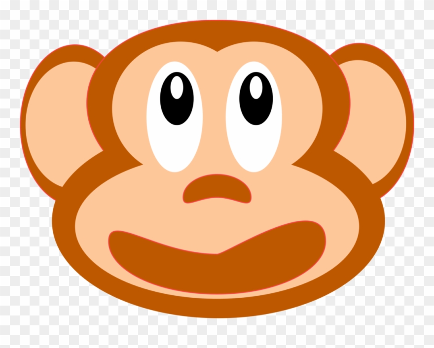 Monkey Snout Animal Curious George Face - Face Clipart