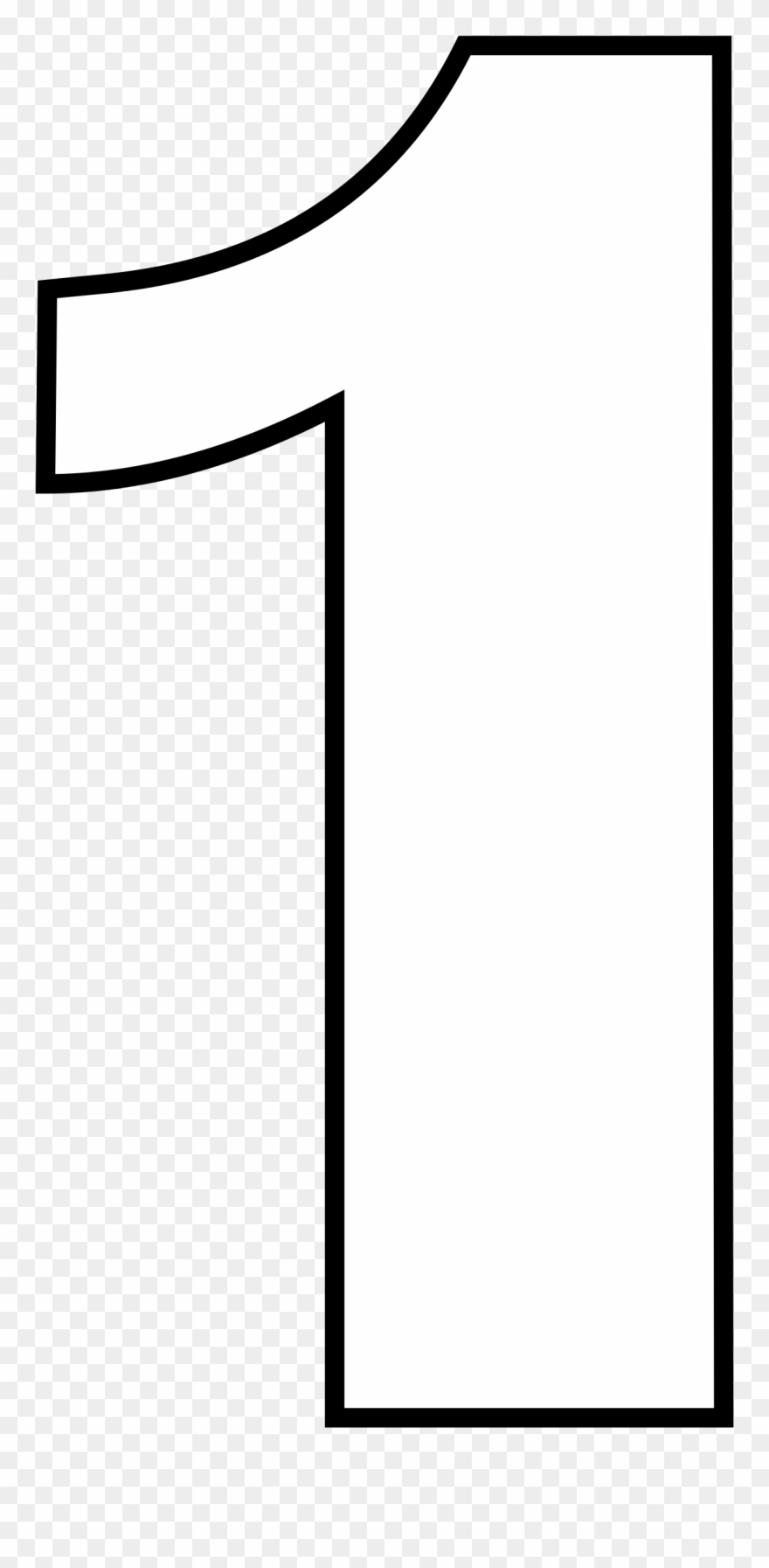 Free Clothing Clipart Clip Art Pictures Graphics - Drawing Of Number 1 - Png Download