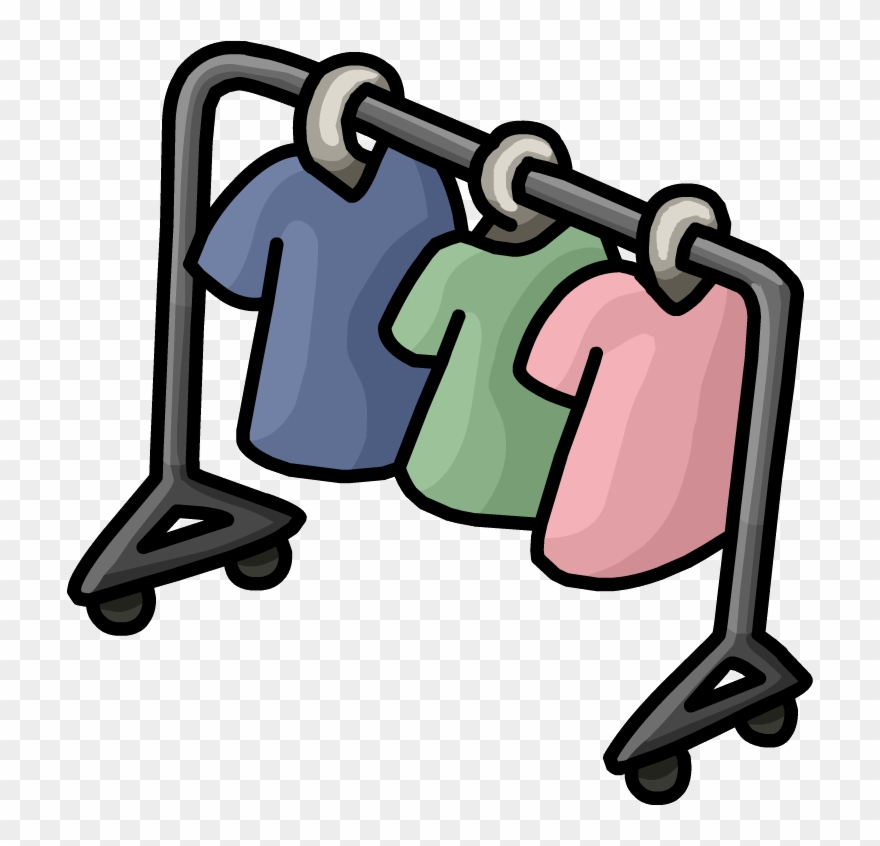 Clothes Hanger Clipart Png Hanger Clipart Clothes Rail - Cartoon Rack Of Clothes Transparent Png
