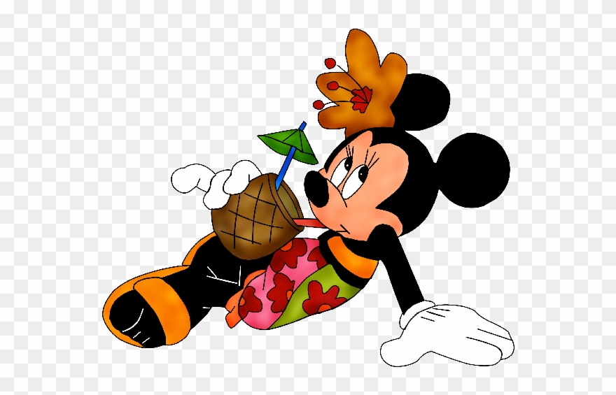 Minnie Mouse Cartoon Images Curious George Coloring - Beach Minnie Mouse Clipart - Png Download