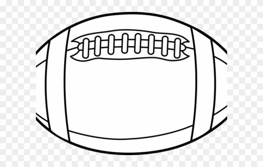 Football Clipart Clear Background - American Football Black And White - Png Download