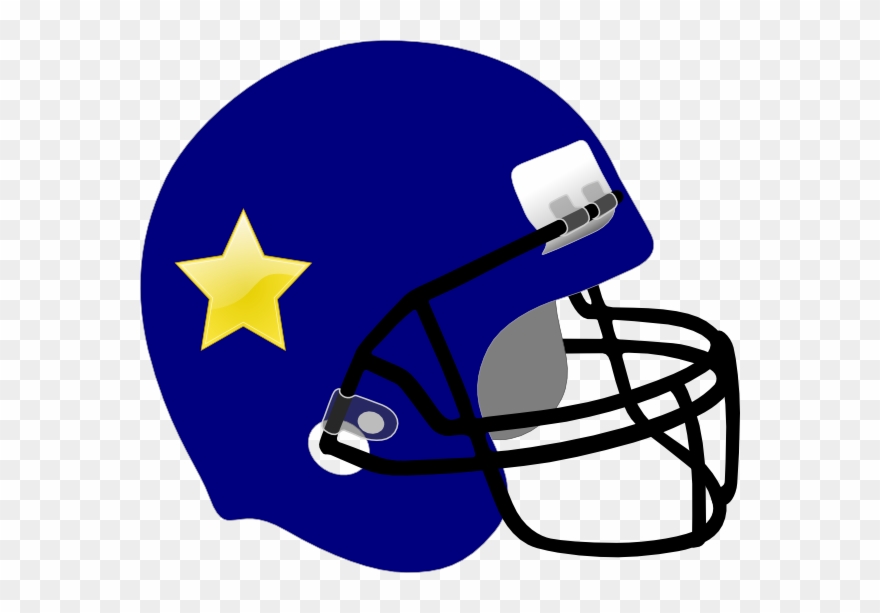 Football Helmet-star On It Svg Clip Arts 600 X 533 - Png Download