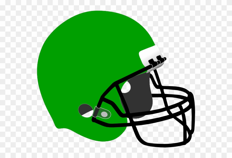 Kelly Green Football Helmet Clip Art At Clker - Kelly Green Football Helmet - Png Download