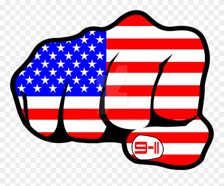 Vector Freeuse Download Fist By Whaiftees - Flag Of The United States Clipart