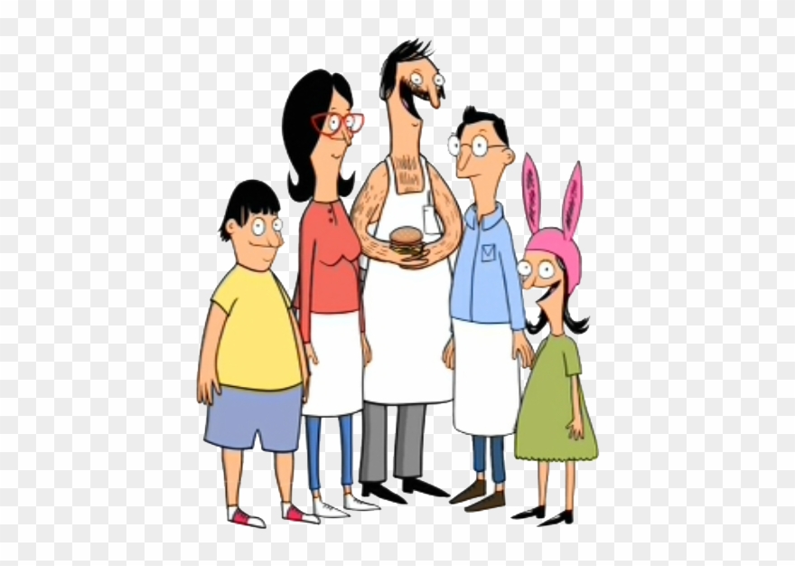 Family Clipart Transparent Background - Bob's Burgers First Episode - Png Download