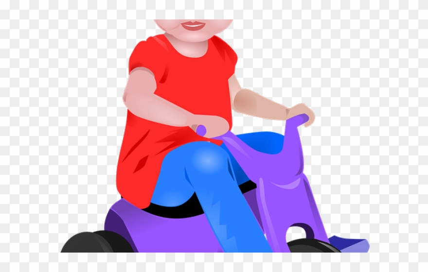 Tricycle Clipart Toddler Bike - Toddler Clip Art - Png Download
