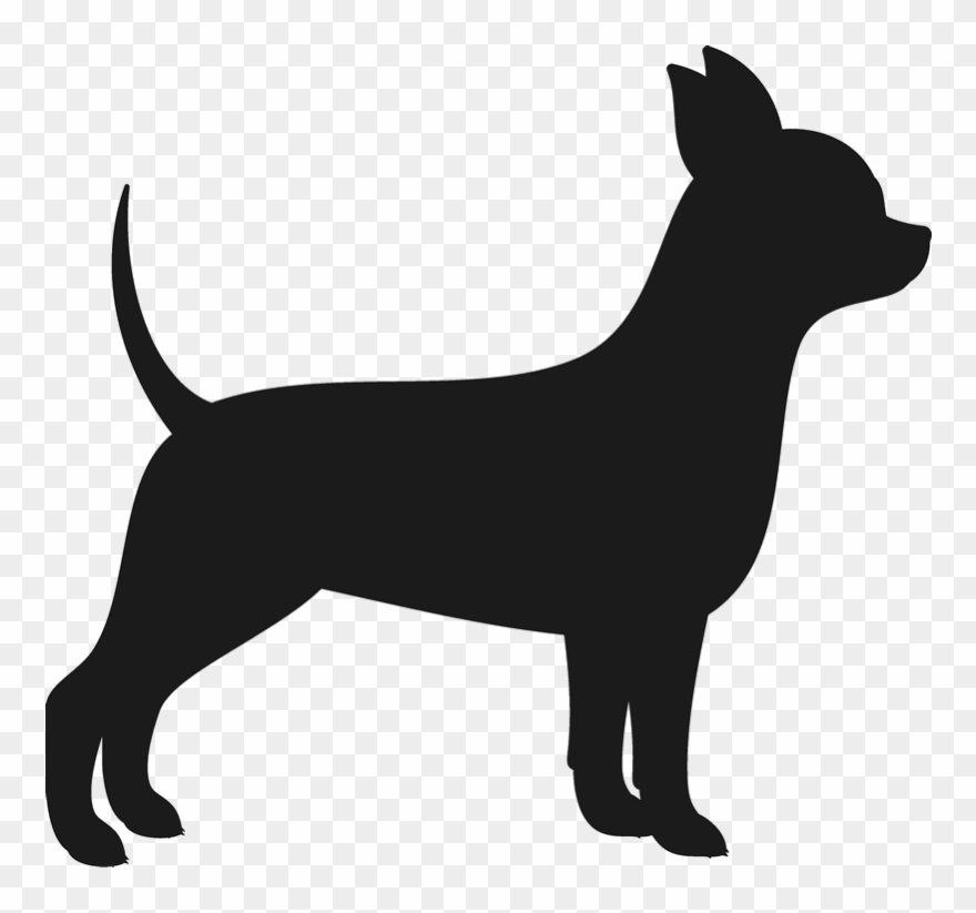Vector Royalty Free Chiwawa Drawing Chiweenie - Chihuahua Silhouette Clipart