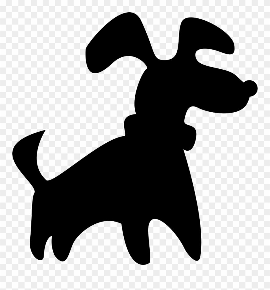 Black Small Dog Silhouette Svg Png Icon Free Download - Dog Small Icon Png Clipart