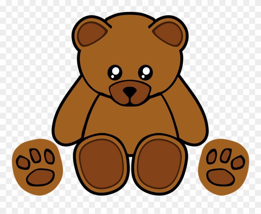 Bear Beruang Graphics Illustrations Free Download On - Teddy Bear Vector Png Clipart