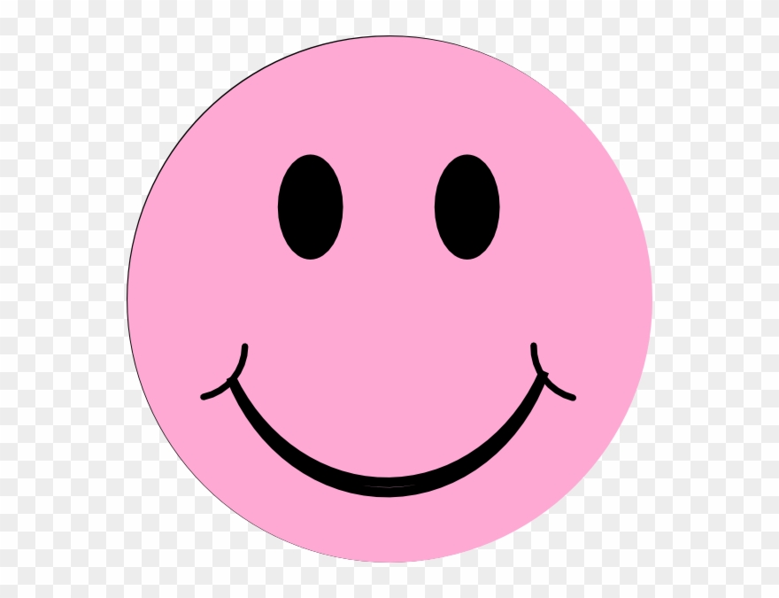Clipart Info - Light Pink Smiley Face - Png Download
