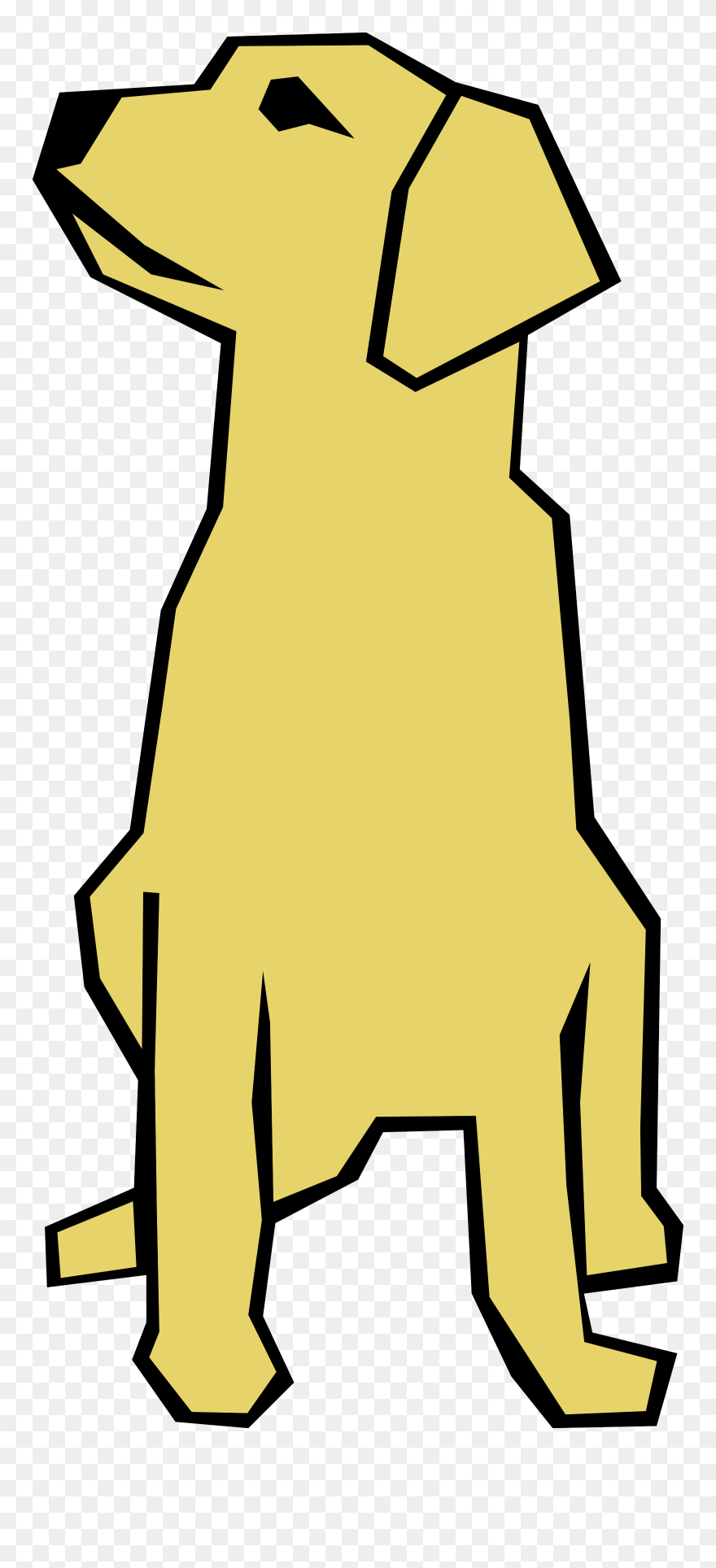 Boxer Dog Clip Art Cliparts Co Boxer Dog Silhouette - Easy Drawings With Straight Lines - Png Download