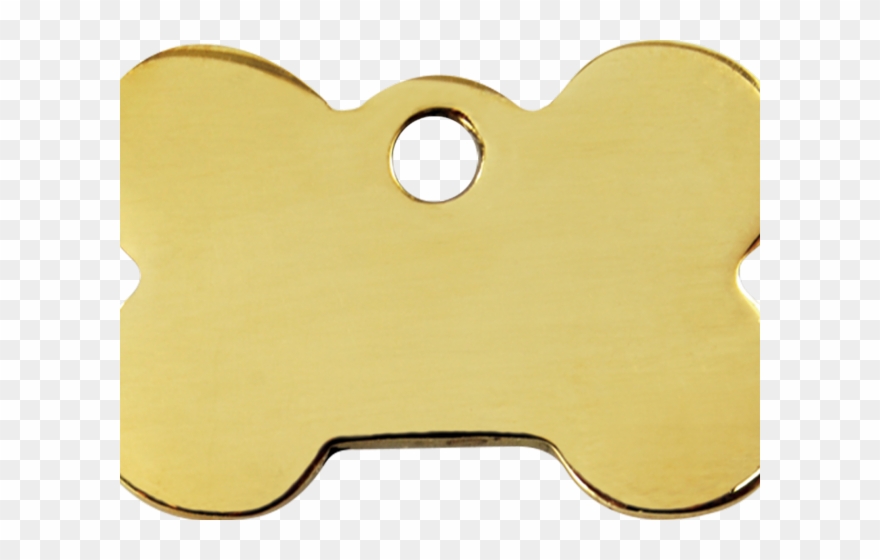 Bones Clipart Dog Tag - Red Dingo Brass Bone Pet Id Dog Tags - Png Download