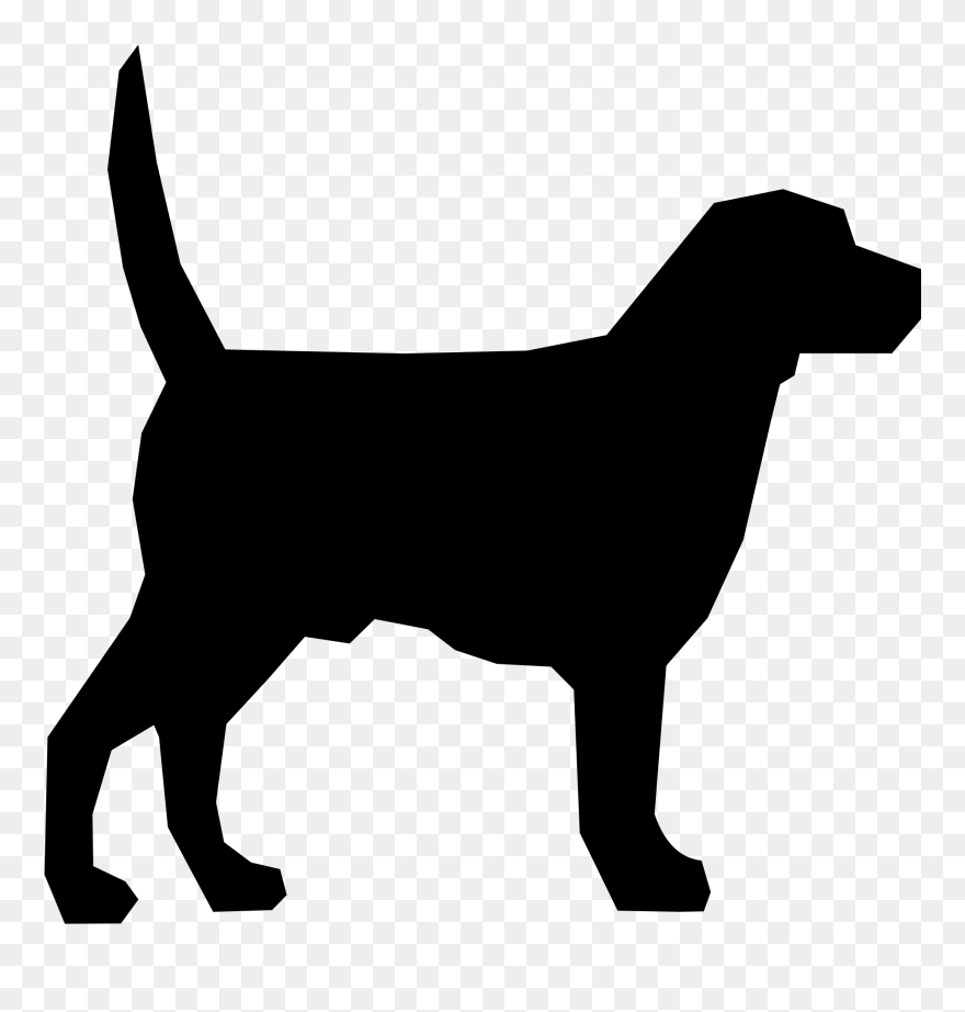 File - Dog Silhouette - Svg - Wikimedia Commons - Beagle Size Compared To Human Clipart