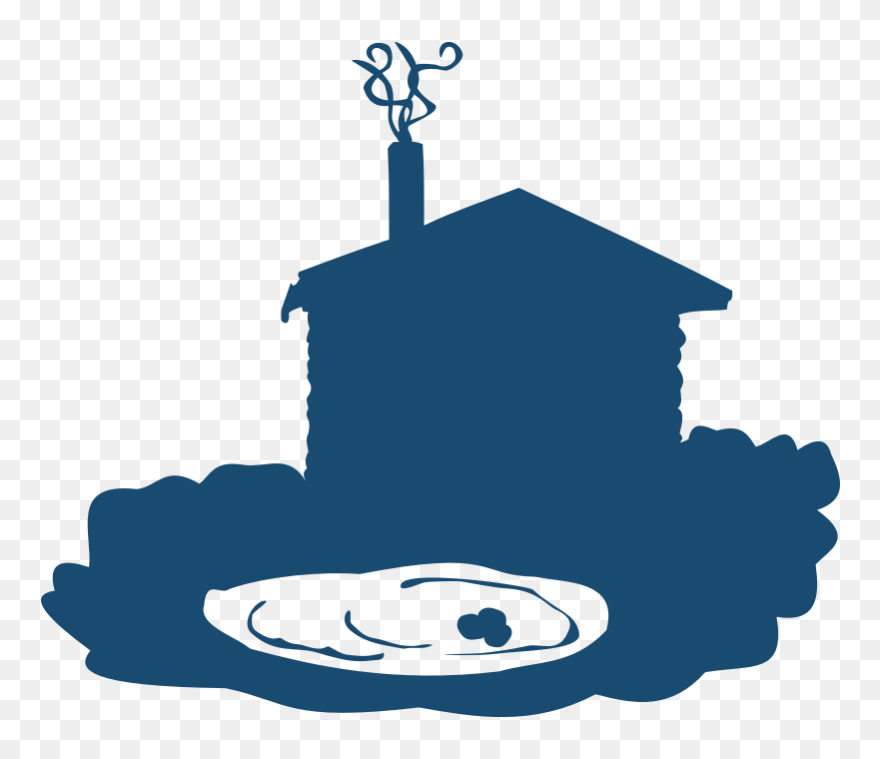 Clipart - Log Cabin - Silueta Cabaña - Png Download