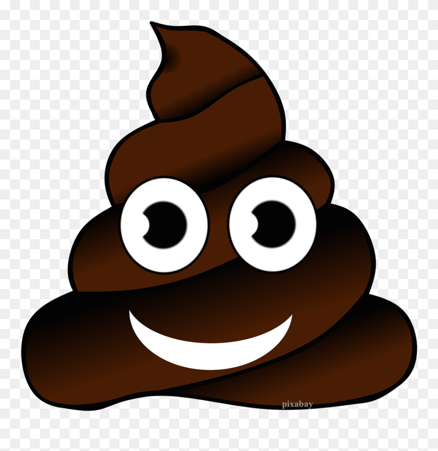 Poop Clipart Bowel Movement Clip Free Stock - Happy Birthday Poop Emoji - Png Download