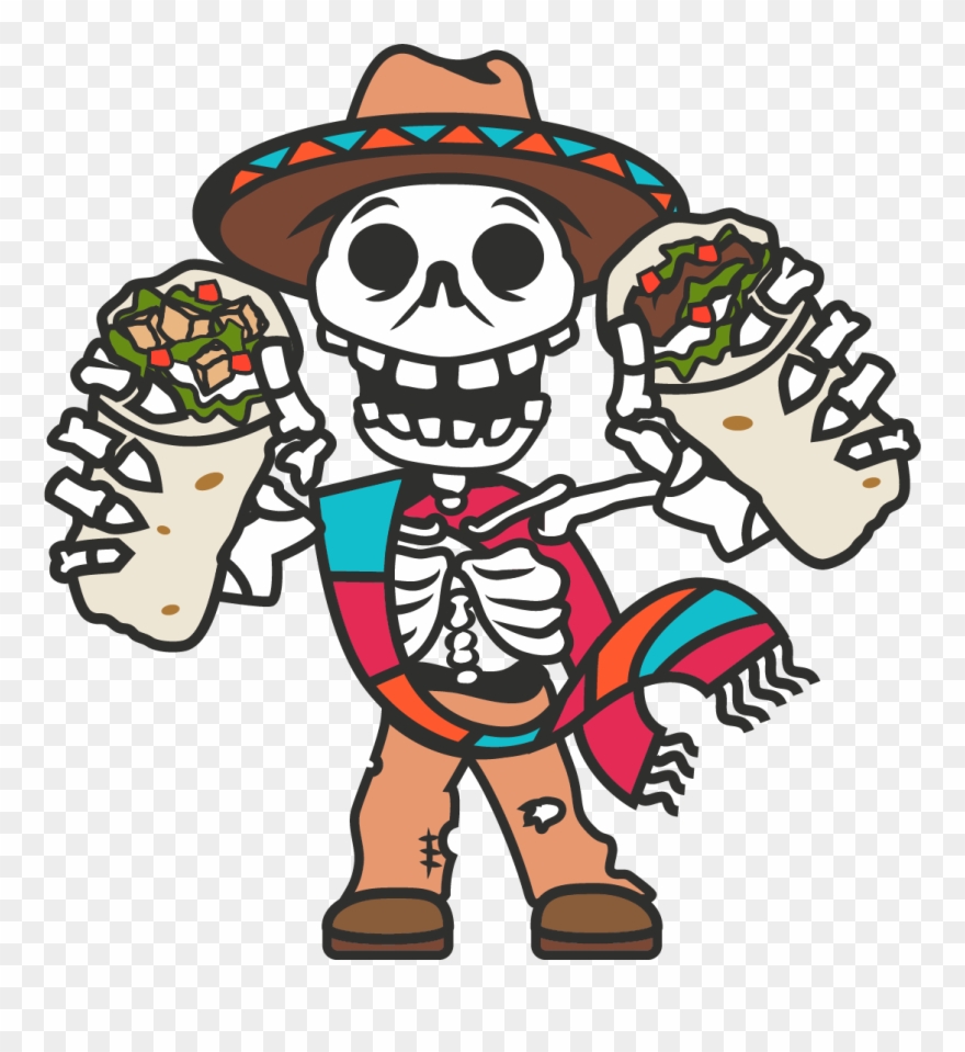 Image Freeuse Library Burrito Clipart Walking - Png Download