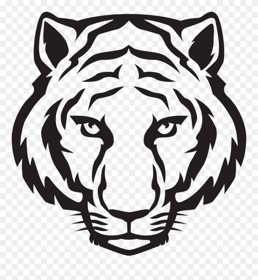 Tiger Face Png - Tiger Easy To Draw Clipart