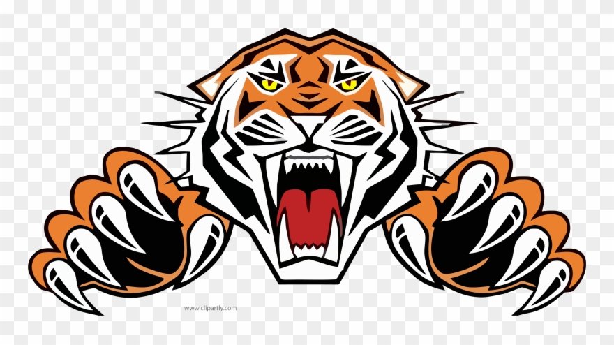 Tiiger Clipart Roaring Tiger - Wests Tigers Logo - Png Download