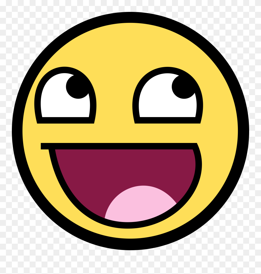 Shocked Happy Cliparts Co - Awesome Face No Background - Png Download
