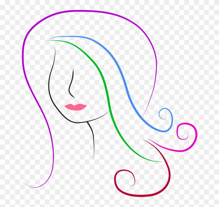 Silhouette Eye Drawing Woman Face - Line Art Clipart