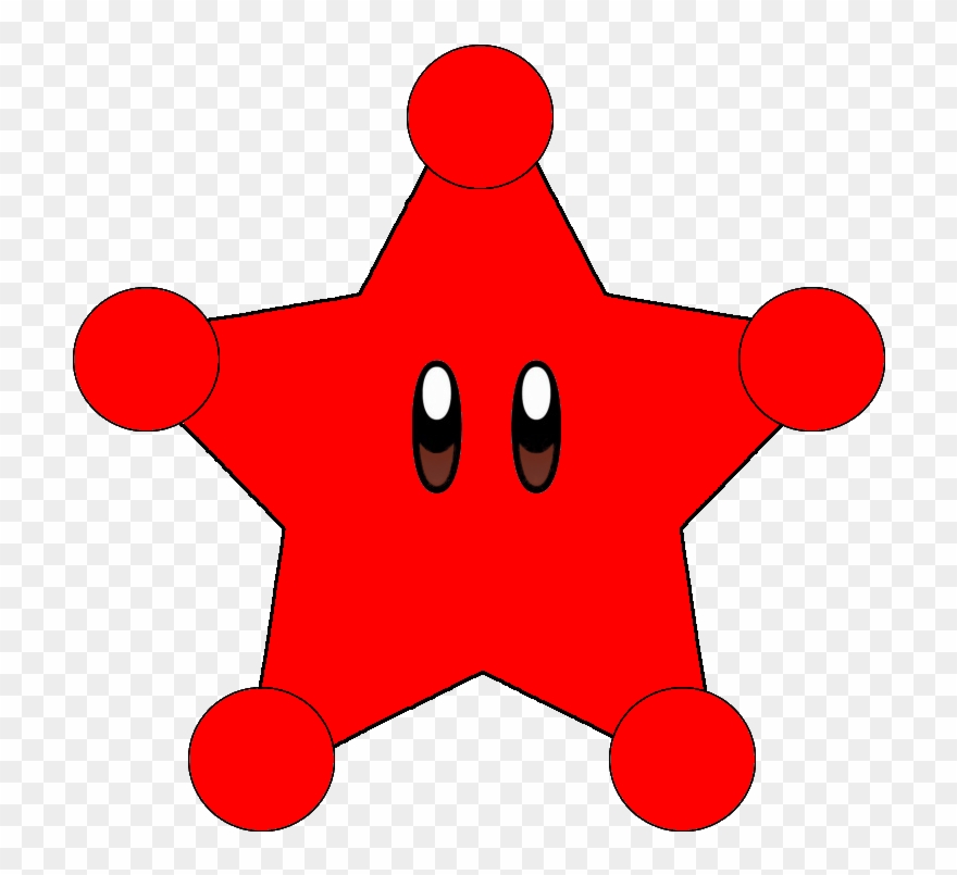 Paper Mario Galaxy - Super Mario Red Star Clipart