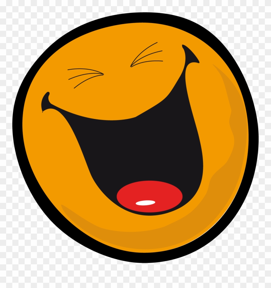 Very Laugh Face Smiley Clipart - Laughter Clip Art - Png Download